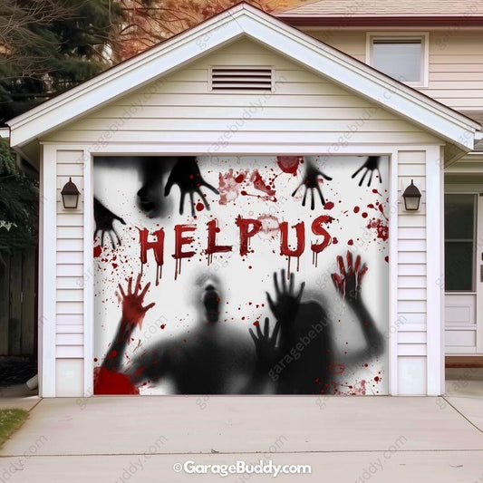 Spooky Garage Door Cover